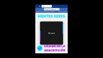 CARTA ANIMADA en HTML y CSS