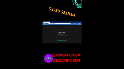 TARJETA ANIMADA con HTML y CSS