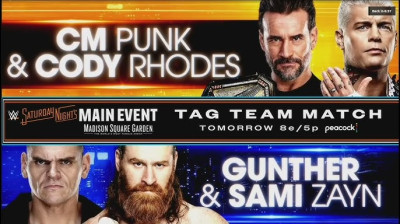 CM Punk & Cody Rhodes vs Gunther & Sami Zayn (Full Match)