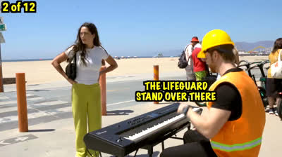Faux débutant piano, surprend les midinettes, 2 de 3.