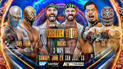 The Young Bucks vs. Sky Team vs. Unbound Co. - AEW Foorbiden Door (2026-06-28)