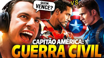 SUPER XANDÃO ASSISTINDO CAPITÃO AMÉRICA: GUERRA CIVIL! HOMEM DE FERRO vs CAPITÃO